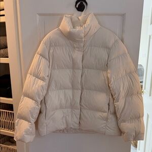 Uniqlo Cream Puffer Jacket S